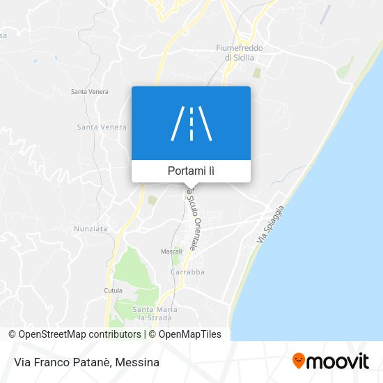 Mappa Via Franco Patanè