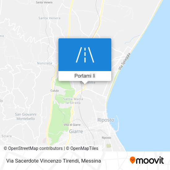 Mappa Via Sacerdote Vincenzo Tirendi