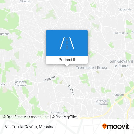 Mappa Via Trinità Cavòlo