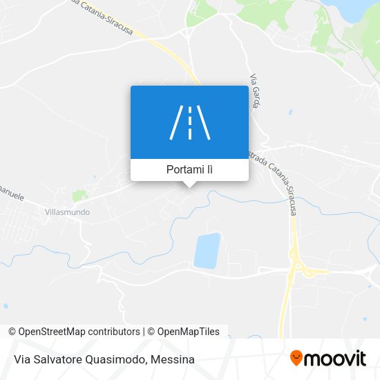 Mappa Via Salvatore Quasimodo