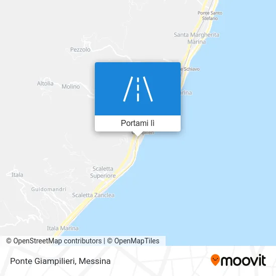 Mappa Ponte Giampilieri