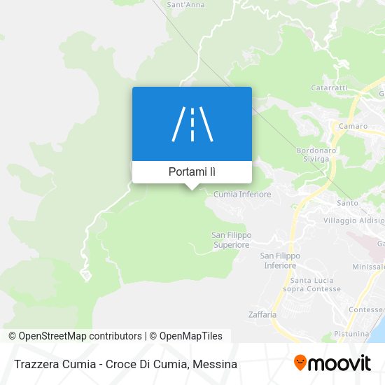 Mappa Trazzera Cumia - Croce Di Cumia