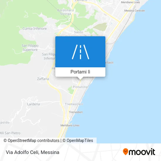 Mappa Via Adolfo Celi