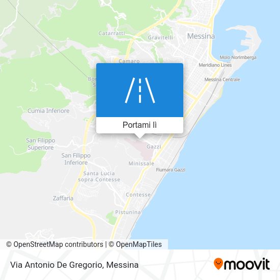 Mappa Via Antonio De Gregorio
