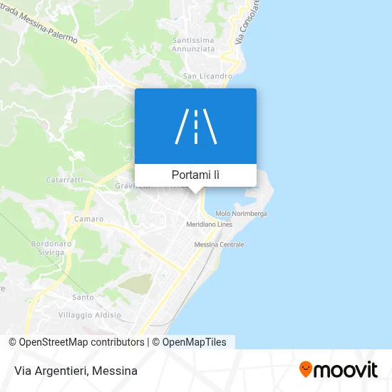 Mappa Via Argentieri
