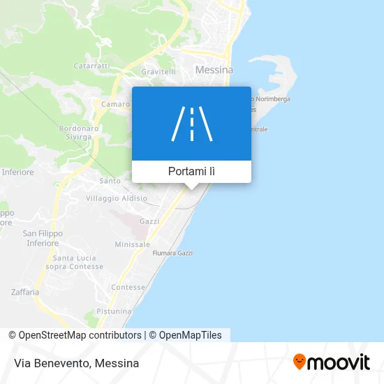 Mappa Via Benevento