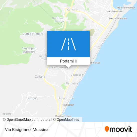 Mappa Via Bisignano