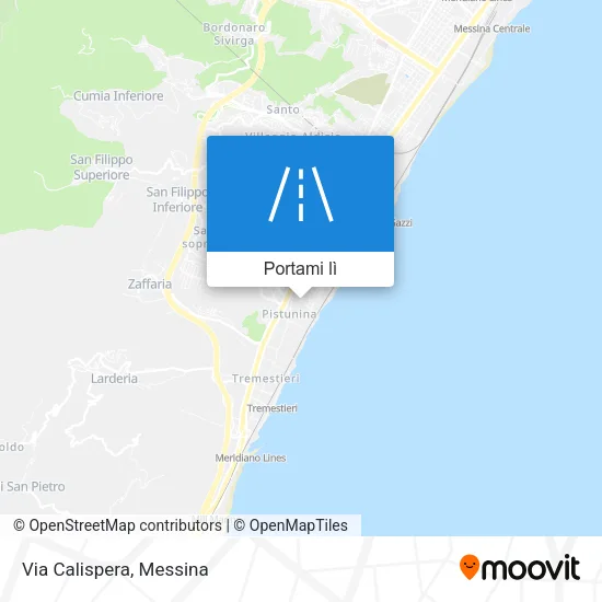 Mappa Via Calispera