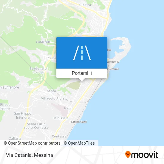 Mappa Via Catania