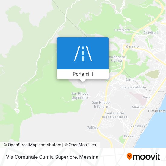 Mappa Via Comunale Cumia Superiore