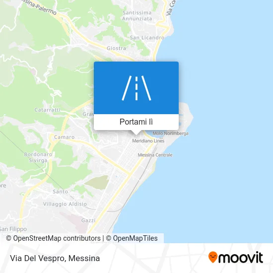 Mappa Via Del Vespro