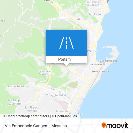 Mappa Via Empedocle Gangemi
