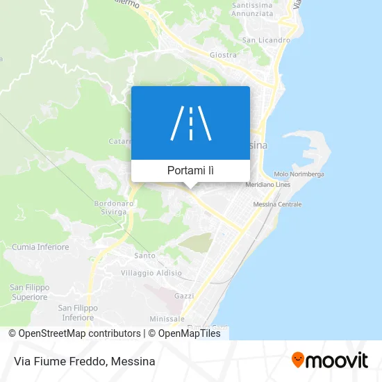 Mappa Via Fiume Freddo