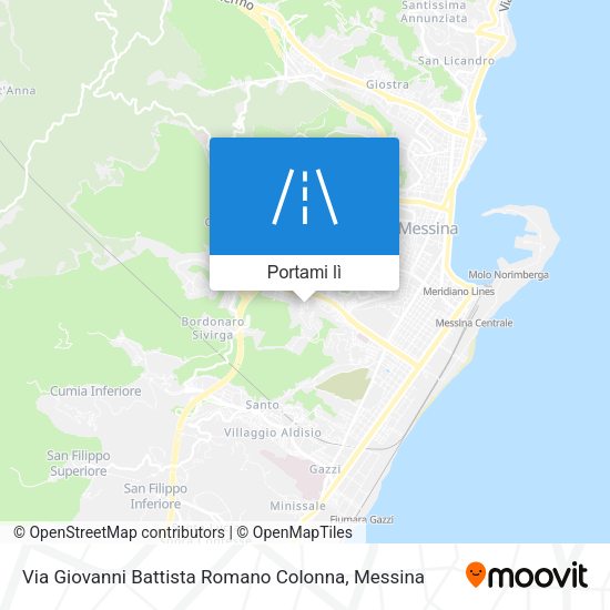 Mappa Via Giovanni Battista Romano Colonna