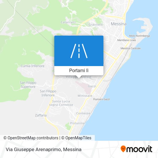 Mappa Via Giuseppe Arenaprimo