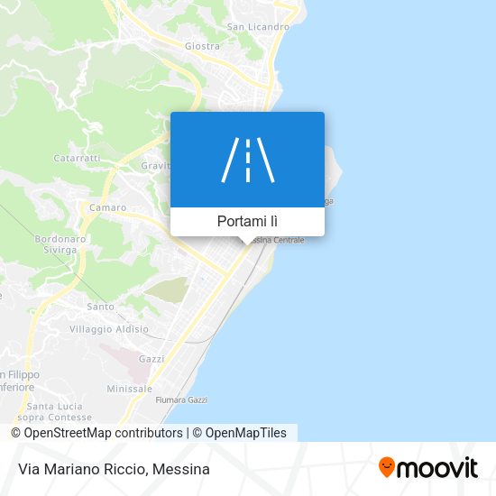 Mappa Via Mariano Riccio