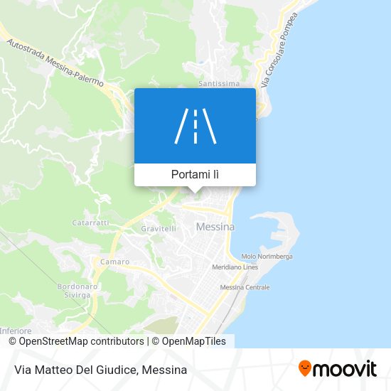 Mappa Via Matteo Del Giudice