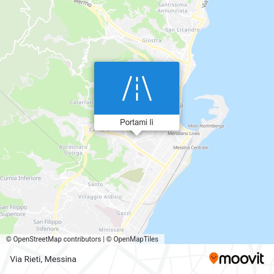 Mappa Via Rieti