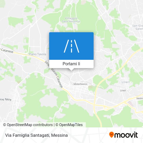 Mappa Via Famiglia Santagati
