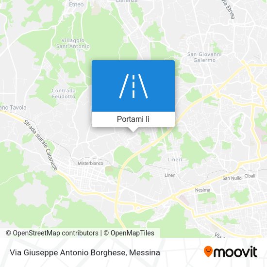 Mappa Via Giuseppe Antonio Borghese