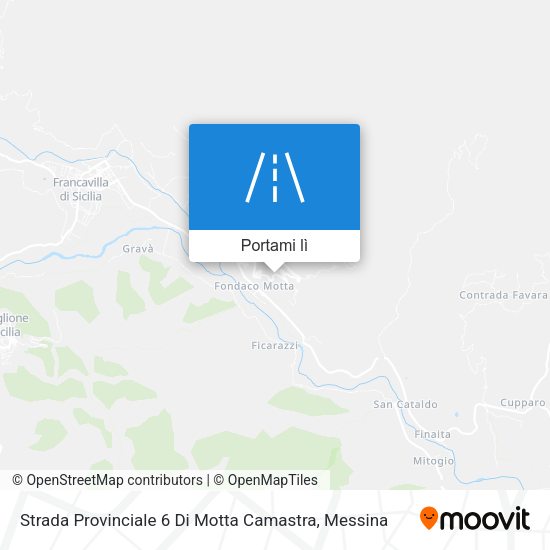 Mappa Strada Provinciale 6 Di Motta Camastra