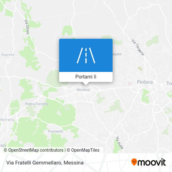 Mappa Via Fratelli Gemmellaro