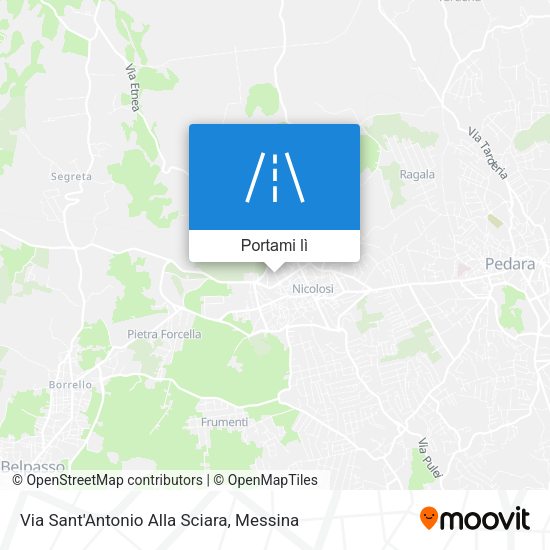 Mappa Via Sant'Antonio Alla Sciara