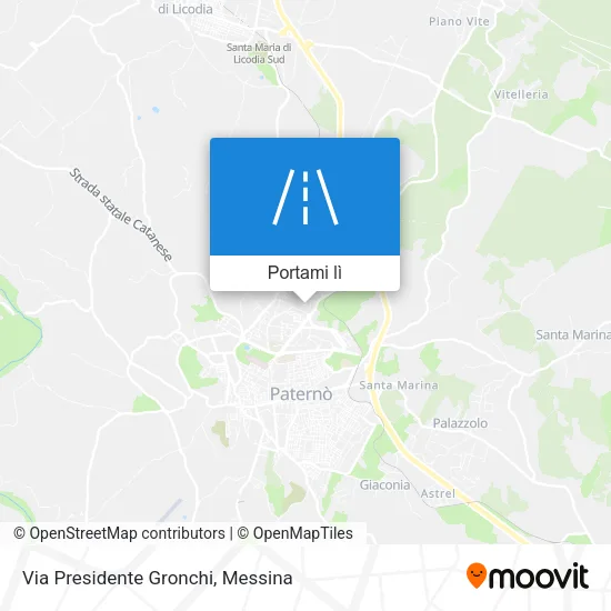 Mappa Via Presidente Gronchi