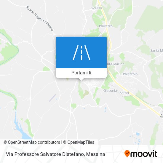 Mappa Via Professore Salvatore Distefano