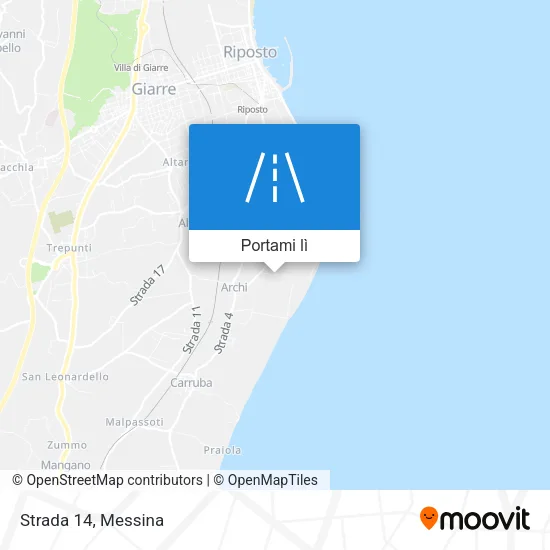 Mappa Strada 14