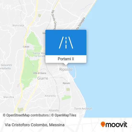 Mappa Via Cristoforo Colombo