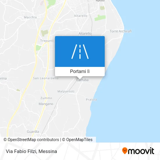 Mappa Via Fabio Filzi