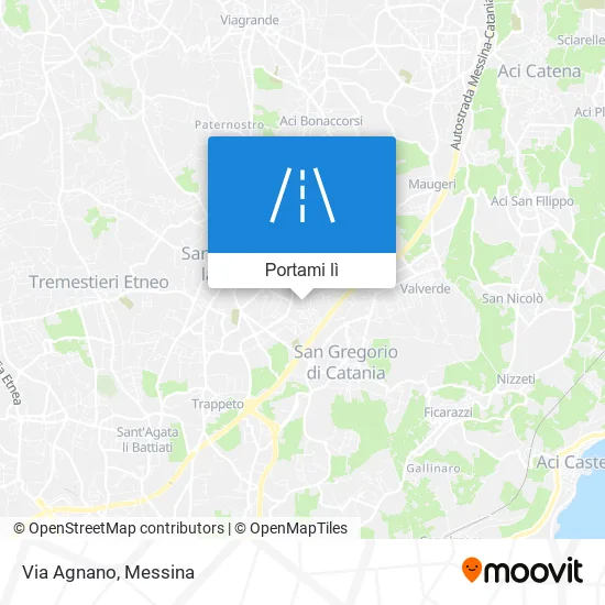 Mappa Via Agnano