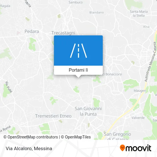Mappa Via Alcaloro