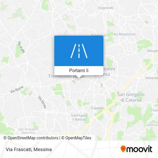 Mappa Via Frascati