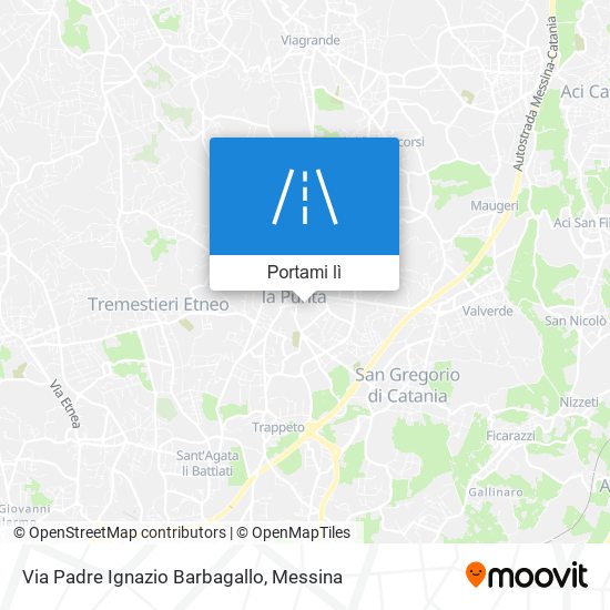 Mappa Via Padre Ignazio Barbagallo