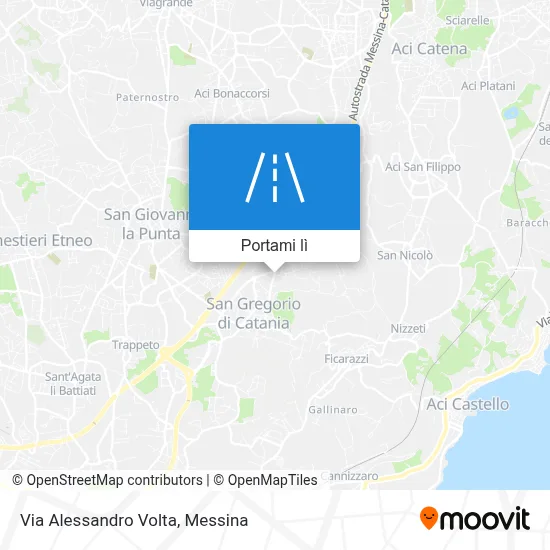 Mappa Via Alessandro Volta