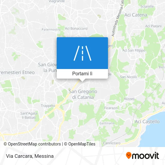 Mappa Via Carcara