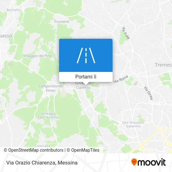 Mappa Via Orazio Chiarenza