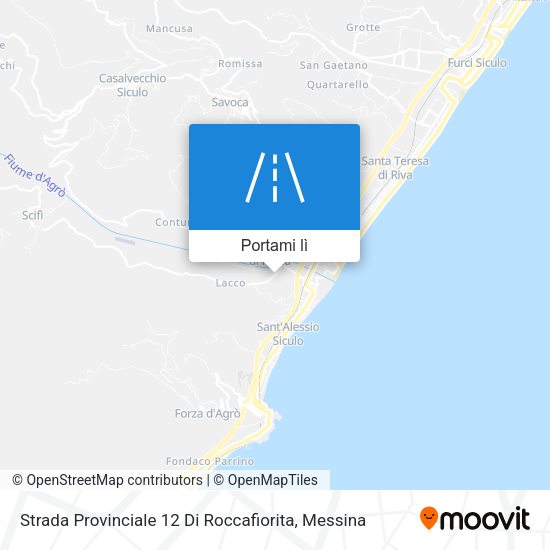 Mappa Strada Provinciale 12 Di Roccafiorita
