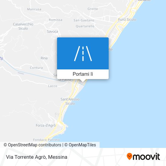 Mappa Via Torrente Agrò