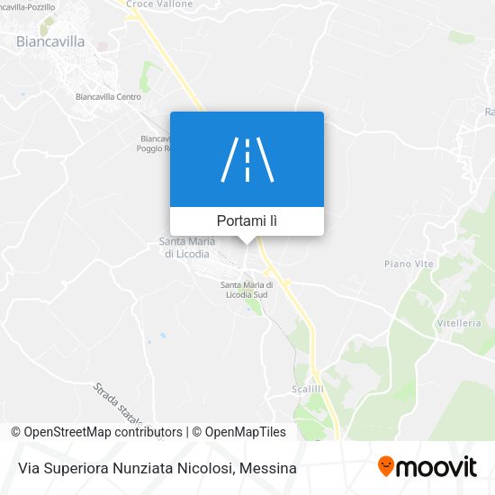 Mappa Via Superiora Nunziata Nicolosi