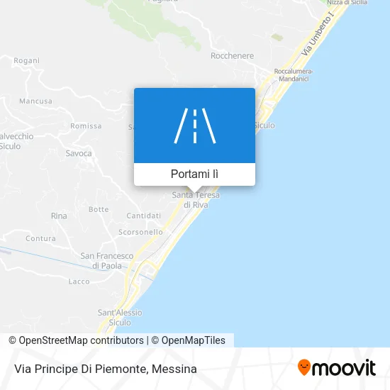Mappa Via Principe Di Piemonte