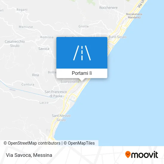 Mappa Via Savoca