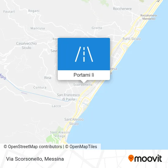 Mappa Via Scorsonello