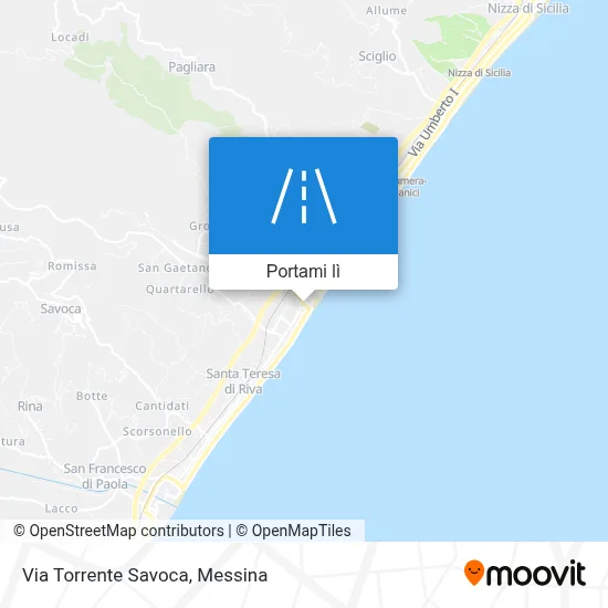 Mappa Via Torrente Savoca