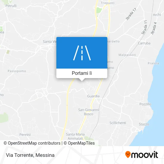 Mappa Via Torrente
