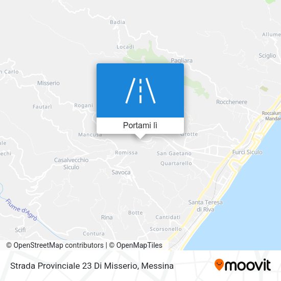 Mappa Strada Provinciale 23 Di Misserio