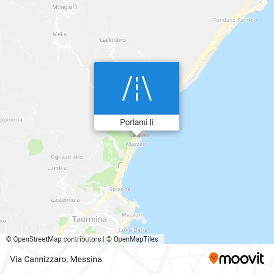 Mappa Via Cannizzaro