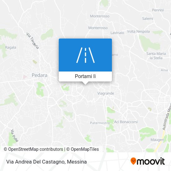 Mappa Via Andrea Del Castagno